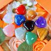 10 PCS 0.8 * 0.8 Inches Thicken Heart Crystals Amethyst Natural Healing Crystal Polished Hearts Carved Stones Rose Quartz Palm Gemstones Reiki Energy Balancing Worry Stone Meditation Love Gift view 4