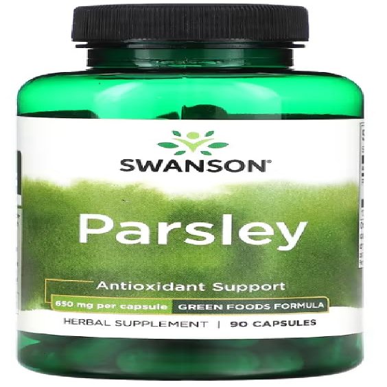 Swansons Swanson - Parsley, 650mg | Kidney and Urinary Health - 90 Capsules