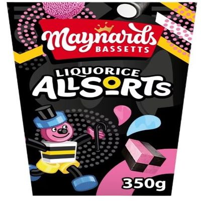 4 x Liquorice Allsorts Sweets Carton 350G "A symphony of flavors" Tasty And Twisty Gift Hamper For Birthday,Christmas,Easter,New Year