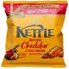 4 x Mature Cheddar & Red Onion Potato Chips 130G "Deliciousness that brings a smile" Hand Cooked Potato Chips Gift Hamper For All Occasions view 1