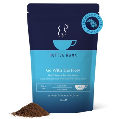 HOTTEA MAMA | Go With The Flow | Breastfeeding Support Hot Chocolate | 41% Cacao | Brewers Yeast | 200g (20 mugs of hot chocolate)