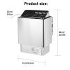 Cashwise Electric Sauna Heater Stainless Steel Sauna Heating Stove with Internal Controller and 3h Timer, Wet and Dry Bath Sauna Box Sauna Room Equipment for Home Hotel Spa Shower Steam Room,8KW view 2