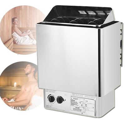 Cashwise Sauna Heater Electirc Sauna Heaters Stainless Steel Dry Steam Bath Sauna Stove 3h Timer with Thermo-Hygrometer Sauna Set for Home Hotel Spa Sauna Room,4.5KW