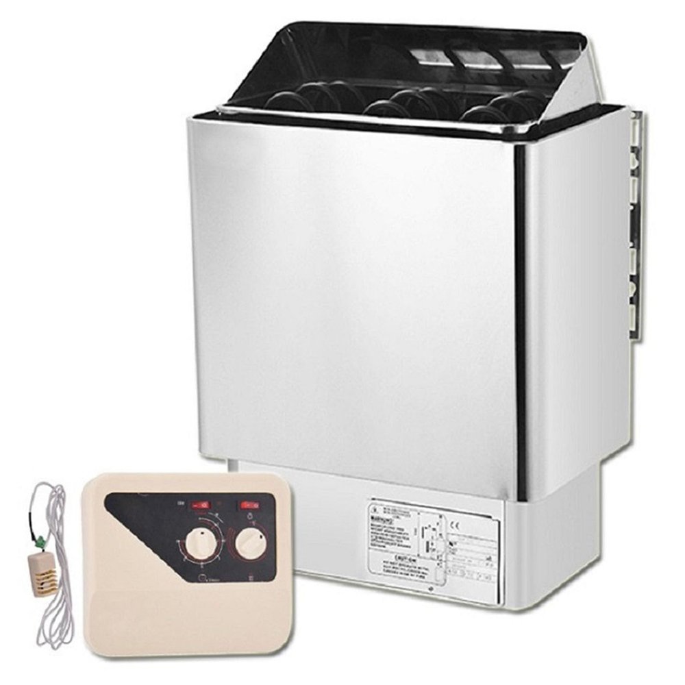 Cashwise Sauna Heater, 4.5-9 Kw Electric Sauna Stove, Steam Bath Sauna Heater with External Digital Controller, 3h Timer & Adjustable Temp, for Home Hotel Spa Shower Steam Room,9KW