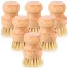 Nuenen 30 Packs Bamboo Dish Scrub Brush Set Sisal Kitchen view 1