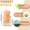 Nuenen 30 Packs Bamboo Dish Scrub Brush Set Sisal Kitchen view 3