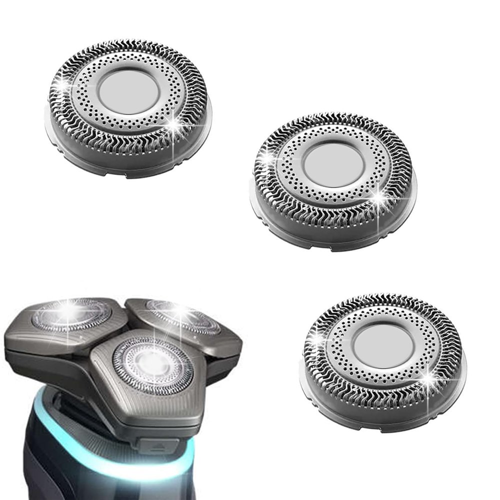 3 Pieces of Shaver Blades SH91/52 Electric Shaver Series, Compatible with Philips 9000 Series (S9xxx) and S9000 (SP98xx) Replacement Blades, Men's Rotary Shaver self Sharpening Precision Blades.