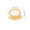 FOMIYES Men Bamboo Barber Brush Neck Duster for Shaving Hair Salon Beard Grooming view 2