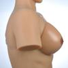 KRLZKID Silicone Breast Forms with Adjustable Strap Boobs Prosthesis for Women Mastectomy Transgender Cosplay,Brown-L view 4
