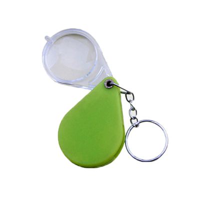 BOGEEL for Key Chain 10x Glass Reading Standing Multifunctional Folding Glass with Chain Glass,ABS+Acrylic Lens
