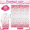 100Pcs Valentines Day Napkins Disposable Paper Napkins Love Hearts Cocktail Napkin for Wedding Engagement Valentine's Day Mother's Day Party Supplies, 13 x 15.7 Inch view 2