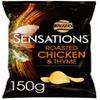 2 x Sensations Roast Chicken & Thyme Sharing Bag Crisps 150g Delicious Tasty Treat Perfect For Sharing With Friends And Family view 1