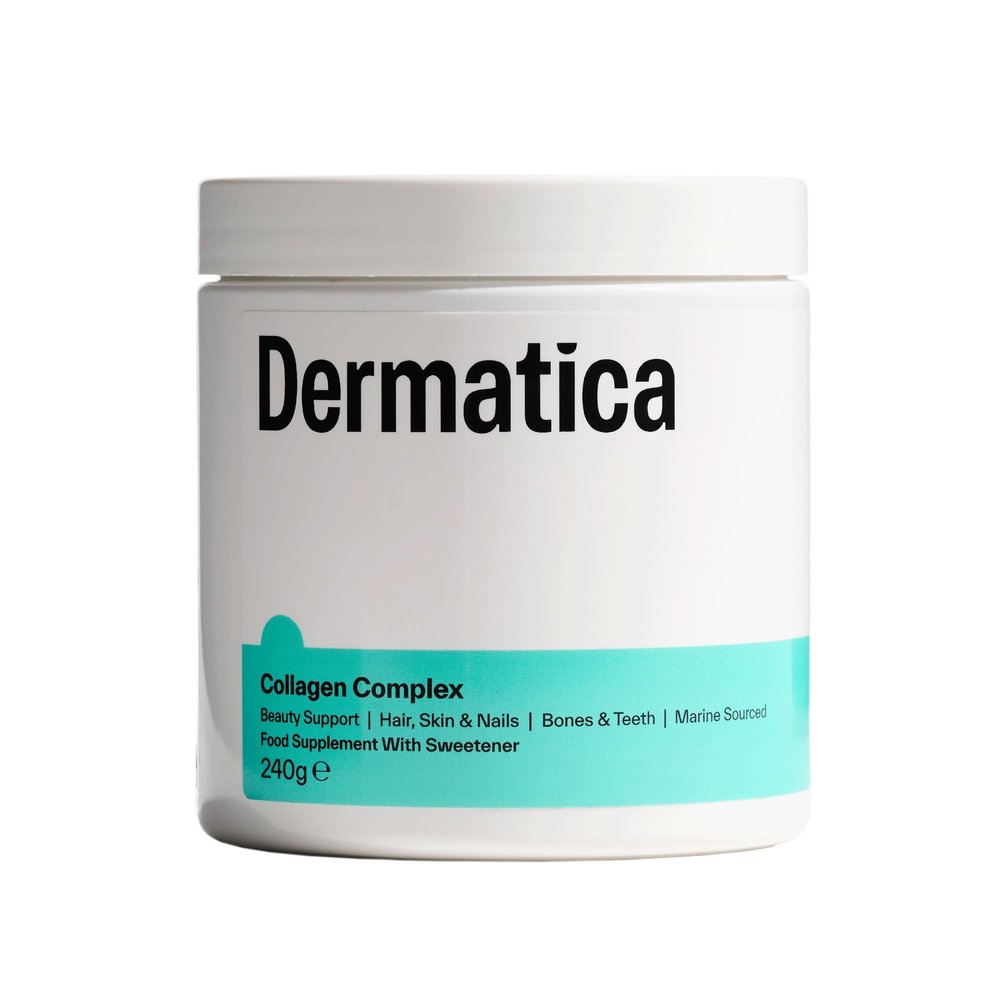 Dermatica Collagen Complex, 240g  Marine Collagen Peptides Supplement & Antioxidants for Radiant Skin, Healthy Hair & Strong Nail Support, 30 Servings