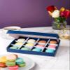 Patisserie Valerie Mixed Macaron Letter Box Gift - 12 Assorted Flavours - French Macarons - Rose Gold, Vanilla, Strawberry, Chocolate, Blue Salted Caramel - Perfect Macarons Gift Box view 2