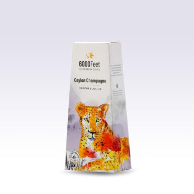 6000Feet Tea | Ceylon Champagne | Loose Leaf Black Tea | Delicate, Aromatic & Refreshing | Mountain Black Tea | Box 100g