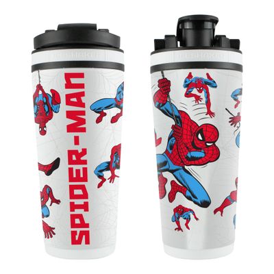 WinCraft 26oz 4D Stainless Steel Ice Shaker Marvel Spider-Man White Poses