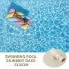 Professional Pool Skimmer Connection Elbow Vacuum Adapter Board 8929 For Pool Service Repair Centers Daily Maintenance view 2