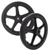 14 Wheelchair Rear Wheel Assembly (1 Pair), 14x1.75 Solid Tire Replacement Part for Most Manual Wheelchairs and Walkers