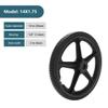 14 Wheelchair Rear Wheel Assembly (1 Pair), 14x1.75 Solid Tire Replacement Part for Most Manual Wheelchairs and Walkers view 3