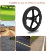 14 Wheelchair Rear Wheel Assembly (1 Pair), 14x1.75 Solid Tire Replacement Part for Most Manual Wheelchairs and Walkers view 4