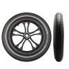 12 Inch Wheelchair Rear Wheels, 12 1/2x2 1/4 Electric Wheelchair Replacement Wheels, Solid Non-Pneumatic PU Tires, Wheel Assembly