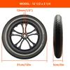 12 Inch Wheelchair Rear Wheels, 12 1/2x2 1/4 Electric Wheelchair Replacement Wheels, Solid Non-Pneumatic PU Tires, Wheel Assembly view 4
