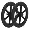 16x1.75 Wheelchair Rear Wheel Accessory, 16 Inch Wheelchair Replacement Wheel, PU Solid Wheelchair Wheel for Wheelchair Roller(Black) view 1