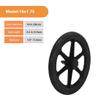 16x1.75 Wheelchair Rear Wheel Accessory, 16 Inch Wheelchair Replacement Wheel, PU Solid Wheelchair Wheel for Wheelchair Roller(Black) view 4
