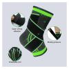 HKYBCF Ankle Support 2pcs Ankle Support Brace Adjustable Strong Compression Knittd Ankle Sleeve For Men & Women Sports Protection(Green,M) view 3
