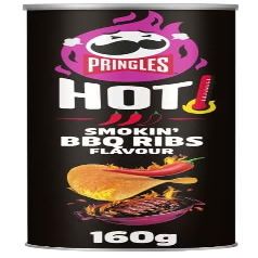 2 x Hot Smokin' BBQ Ribs Flavour Crisps 160g Gift Hamper "Deliciousness that brings a smile" Treat For All Occasions