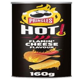 12 x Hot Flamin' Cheese Flavour Crisps 160g Gift Hamper "Deliciousness that brings a smile" Treat For All Occasions