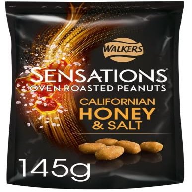 6 x Roasted Peanuts Honey & Salt Sharing Bag 145g Delicious Tasty Treat Perfect for Sharing with Friends and Family