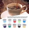 30pcs Coffee Capsule Shells, Reusable Coffee Capsule Lids Single Use Coffee Pods Cups Food Grade Silicone Refillable Coffee Pods Cap Airtight for Home Use view 2