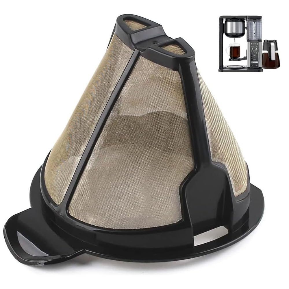 CM300 Coffee Filter Basket for Ninja,Reusable Permanent Coffee Pot Replacement for Ninja Coffee Maker CM300, CM305, CM360, CM371, CM400 (1)