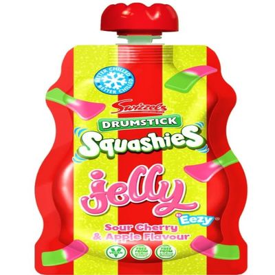 12 x Vegan Squashies Jelly Pouch 80g "Taste the sweetness in every bite" Tasty And Twisty Treat Gift Hamper, Easter,Christmas,Birthday