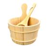 KESOTO Sauna Bucket and Ladle SPA Steaming Bathroom Tool Bath Accessories Sauna Pail Set for SPA view 1