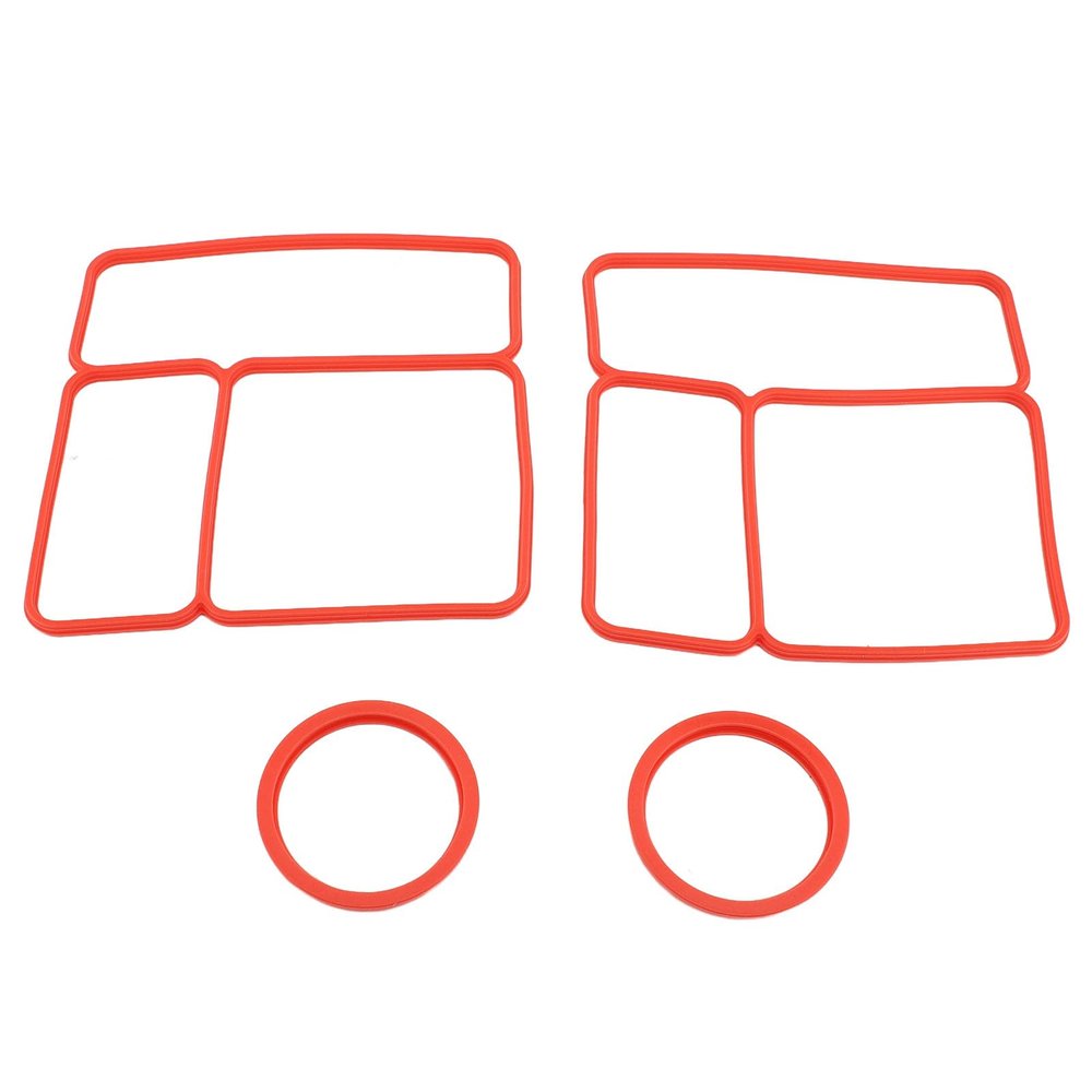 TOPINCN 2 Pack Silicone Lunch Box Gasket Replacement Set, Lunch Box Seal For OmieBox with Airtight Food Container Gasket Replacement Part For Kids Lunch Box (Red)