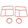 TOPINCN 2 Pack Silicone Lunch Box Gasket Replacement Set, Lunch Box Seal For OmieBox with Airtight Food Container Gasket Replacement Part For Kids Lunch Box (Red) view 1