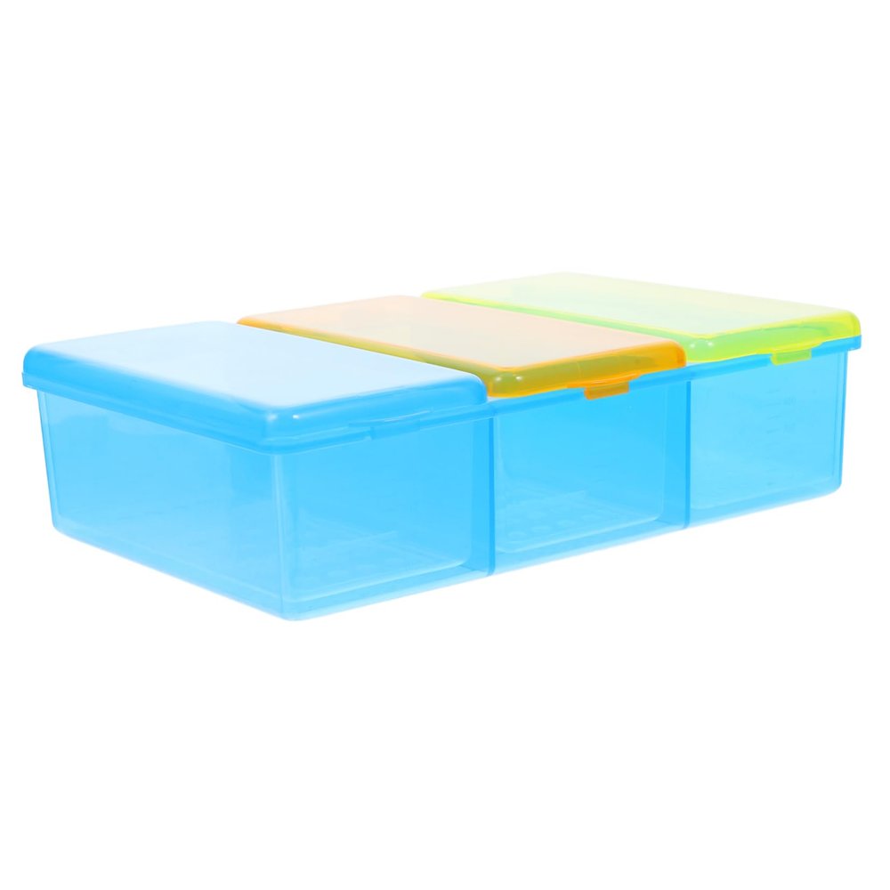BELLIFFY Thermometer Storage Box Dividers Compartments Lightweight Utility Box for Soaking Drying Temperature Thermometer Holder for Clinic Use