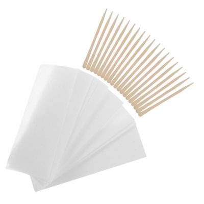 AUTSUPPL Disposable Hair Removal Wax Strips for Body Face Bikini Wax Strips Alternative Kit Wooden Sticks