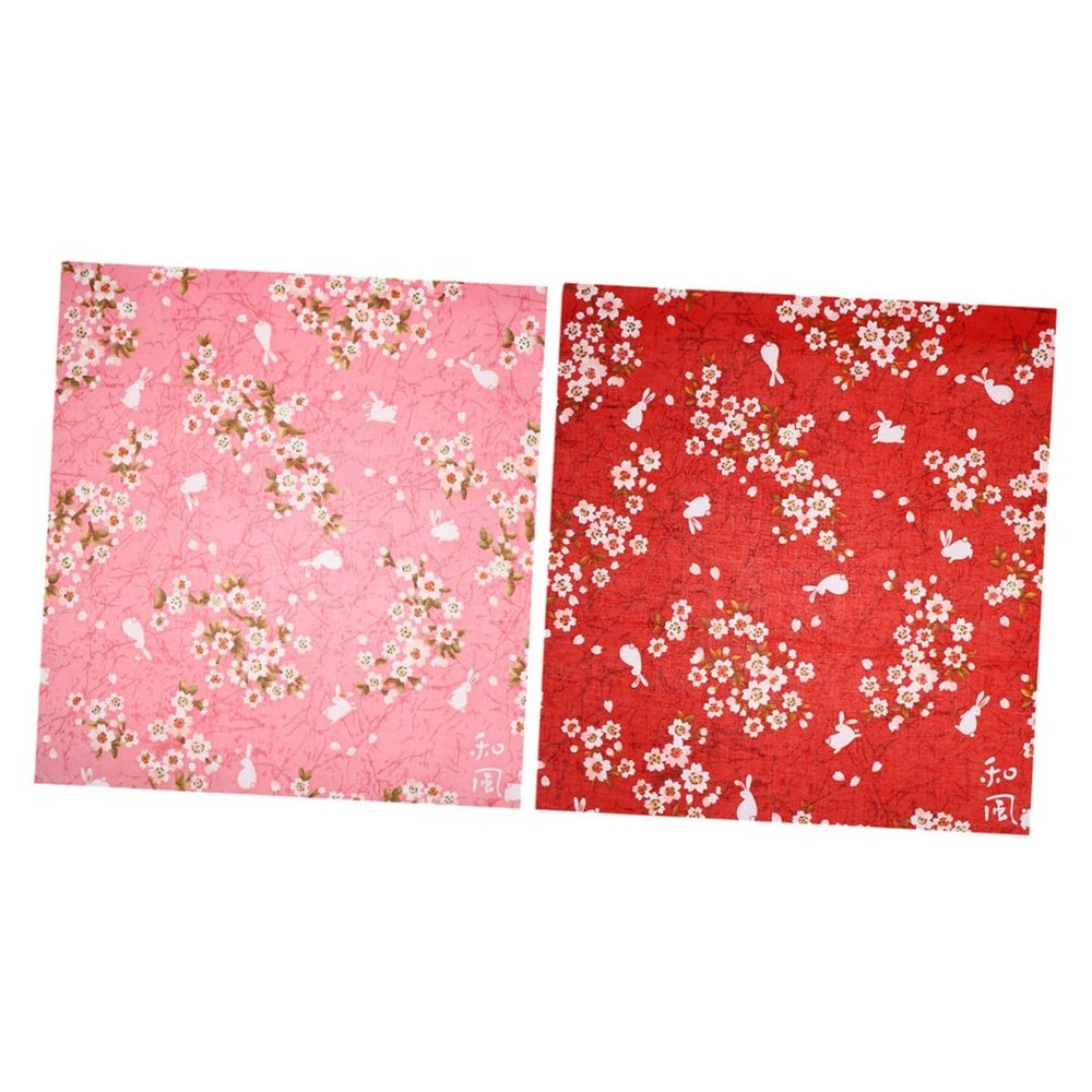 BUGUUYO 10pcs Japanese Festival Floral Pattern Bento Handkerchief Packing Cloth for Meal Box Cover for Lunch Accessories