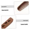 Baluue Wide Tooth Comb for Curls Barber Accessories Wooden Folding Mustache Comb Portable Men's Grooming Tool Pu Case for Beard Hair Styling view 3