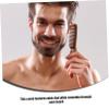 Baluue Wide Tooth Comb for Curls Barber Accessories Wooden Folding Mustache Comb Portable Men's Grooming Tool Pu Case for Beard Hair Styling view 4