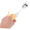 SECFOU Adaptive Silverware Non-slip Spoon Shaking Utensils Elderly Supplies Swivel Yellow view 3