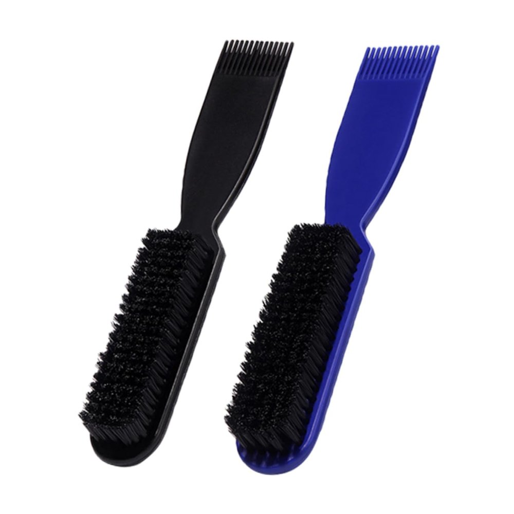 CANIGHT 2pcs Beard Combs for Men Styling Comb Set Retro Oil Head Brush Beard Brush Replacement Soap Shaving Scrubber