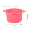 Baluue 2pcs Silicone Waxing Bowl for Hair Removal High Temperature Resistant Foldable Design for Easy Storage for Home Spa Salon Use view 2