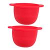 HAPINARY 2pcs Silicone Mask Bowl Wax Warmer Liner Reusable Wax Pot Replacement for Hair Removal Waxing Supplies Warmer Pot Liner Bowl Replacement view 1