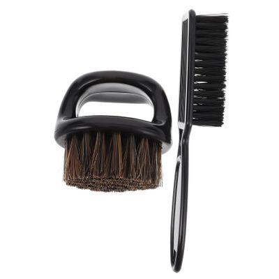 CANIGHT 1set Hair Detangler Brush Neck Duster for Men Beard Brush Grooming Kit Efficient Detangling Cleanup Tools for Barbers Included