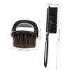 CANIGHT 1set Hair Detangler Brush Neck Duster for Men Beard Brush Grooming Kit Efficient Detangling Cleanup Tools for Barbers Included view 2