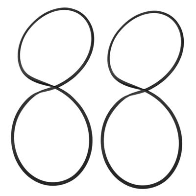 MOLUCKFU 2pcs Rubber Table Feet for Barber Chair, Salon Chair Rubber Anti-slip Ring Gasket, Floor Protection and Enhanced Stability, Easy Installation, Black